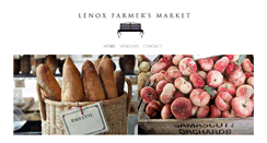 Desktop Screenshot of lenoxfarmersmarket.com